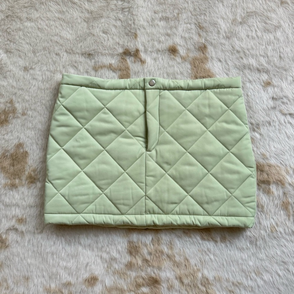 LOVERS AND FRIENDS pastel quilted mini skirt